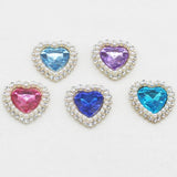 10PCS Love Type Hollow Metal Water Diamond Pearl for Clothing Wedding Hair