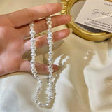 Baroque Pearl Necklace Niche Collarbone Chain Women Daily Accessories