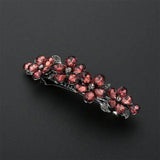 Crystal Flower Spring Hair Clip Vintage Rhinestone Top Clip Mom Hair Accessories