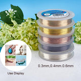 0.15-1.0mm Craft Copper Wire DIY Necklace Earring Jewelry Making