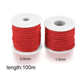 100M Elastic Cord Beading Stretch Thread Macrame Cord String Rope Bead