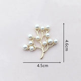 10pcs Gold/Silver Alloy Branch Decorations DIY Pearl Embellishments