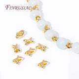 18K Plated Spacer Beads for Pearl Necklace Making