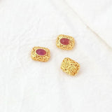 2 Matte Zirconium Bead Butterfly Rabbit Pendant DIY Beading