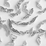 30Pcs Angel Wing Spacer Beads Tibetan Alloy Charm Bead DIY Jewelry Making