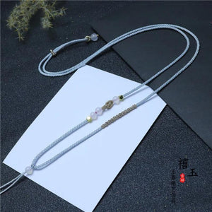 2pcs Hand Knited Necklace Silk Knot Cord For Pendant