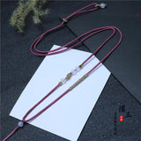 2pcs Hand Knited Necklace Silk Knot Cord For Pendant