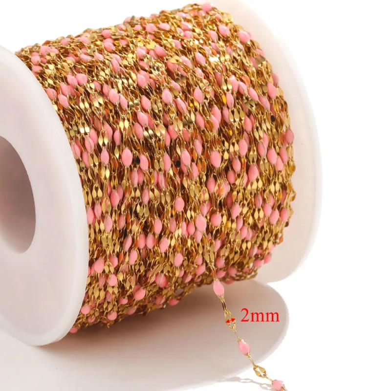 Enamel Lips Chain Lot for DIY Jewelry Bracelet Necklace Making