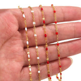 Enamel Lips Chain Lot for DIY Jewelry Bracelet Necklace Making