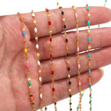 Enamel Lips Chain Lot for DIY Jewelry Bracelet Necklace Making