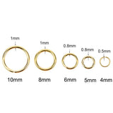 100pcs Stainless Steel Open Jump Rings 3-10 mm Lot for DIY Jewelry Making