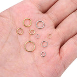 100pcs Stainless Steel Open Jump Rings 3-10 mm Lot for DIY Jewelry Making