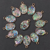 Abalone Shell Zodiac Sign Constellation Pendants 12 Horoscope Charms