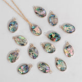 Abalone Shell Zodiac Sign Constellation Pendants 12 Horoscope Charms