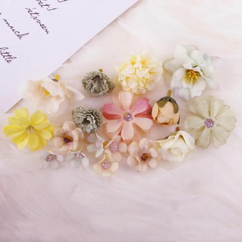 European Artificial Flower Head for Home Decor and Wedding Wall Decoration