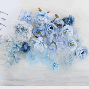 European Artificial Flower Head for Home Decor and Wedding Wall Decoration