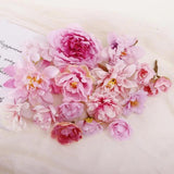 European Artificial Flower Head for Home Decor and Wedding Wall Decoration
