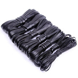 2M 2-10mm Flat Leather Braid Cord DIY Necklace Bracelet Finding