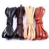 2M 2-10mm Flat Leather Braid Cord DIY Necklace Bracelet Finding