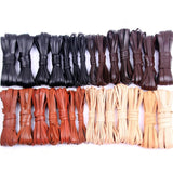 2M 2-10mm Flat Leather Braid Cord DIY Necklace Bracelet Finding
