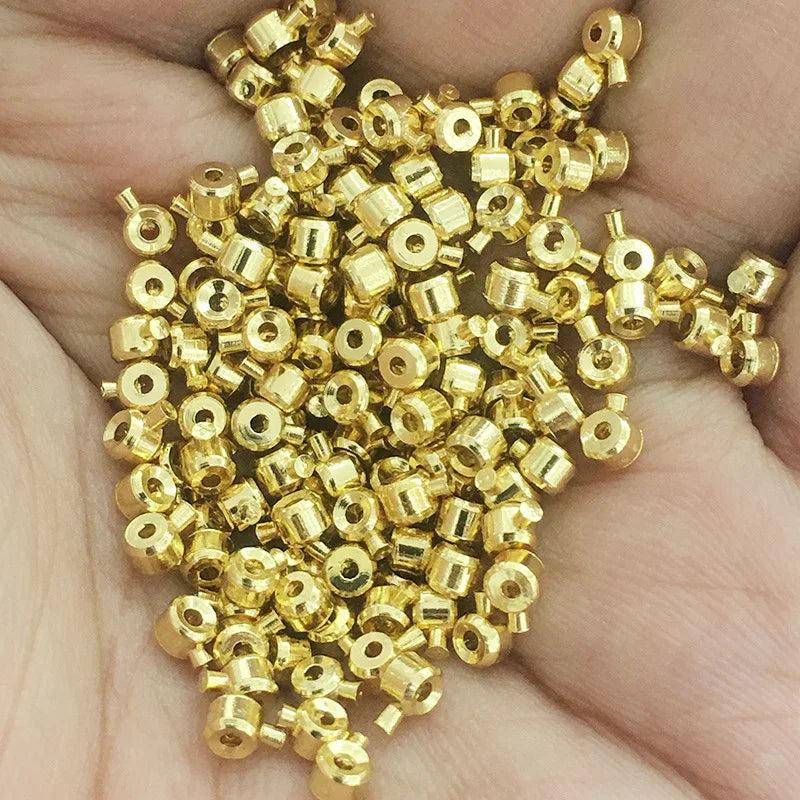 20pcs 3.5*2.7mm End Crimps Stopper Spacer Beads Jewelry Making DIY