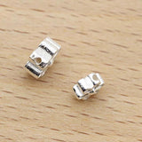 2pcs 925 Sterling Silver Flower Spacer Beads DIY Jewelry Making