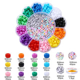 DIY Jewelry Making Kit - Plum Blossom Box, Barrel Bead Line, Letter Bead Set