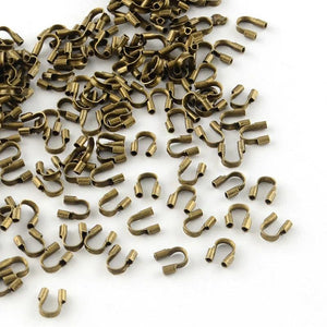 200Pcs Brass Wire Guardian Protectors 4.5x4x1mm