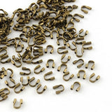 200Pcs Brass Wire Guardian Protectors 4.5x4x1mm