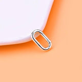 S925 Sterling Silver Heart-Shaped Spring Buckle for Bracelet Necklace