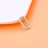 S925 Sterling Silver Heart-Shaped Spring Buckle for Bracelet Necklace