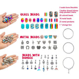 68Pcs Bead Bracelet Making Kit Unicorn Charm Jewelry Supplies DIY Craft Accessor