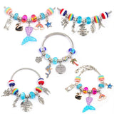 68Pcs Bead Bracelet Making Kit Unicorn Charm Jewelry Supplies DIY Craft Accessor