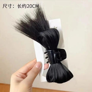 Women Half-tie Hair Claw Feather Shuttlecock Head Crab Clip