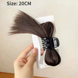 Women Half-tie Hair Claw Feather Shuttlecock Head Crab Clip