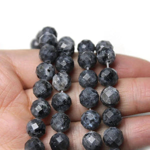 Faceted Lab. Labradorite Round Beads 8mm
