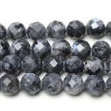 Faceted Lab. Labradorite Round Beads 8mm