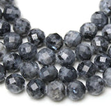 Faceted Lab. Labradorite Round Beads 8mm