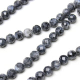 Faceted Lab. Labradorite Round Beads 8mm