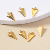 20pcs Stainless Steel Cone Charms Spike Beads for Jewelry Making