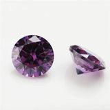 5A Round Cut Pink Amethyst Garnet CZ Loose Cubic Zirconia Gemstone