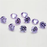 5A Round Cut Pink Amethyst Garnet CZ Loose Cubic Zirconia Gemstone
