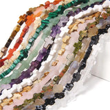 10pcs 12*16mm Agate Quartz Cross Beads Loose Spacer Gem Stone Beads