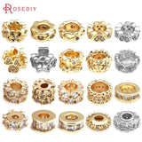 18K Brass Flower Spacer Beads for Jewelry Making