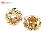 18K Brass Flower Spacer Beads for Jewelry Making