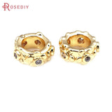 18K Brass Flower Spacer Beads for Jewelry Making