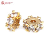 18K Brass Flower Spacer Beads for Jewelry Making