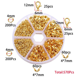 Jewelry Making Kits Lobster Clasp Jump Rings DIY Findings