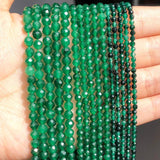 Faceted Green Jades Waist Beads 2-4mm Gemstone Beads 15''