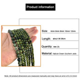 Natural Green Southern Jade Stone Beads for Jewelry Making 4-12MM